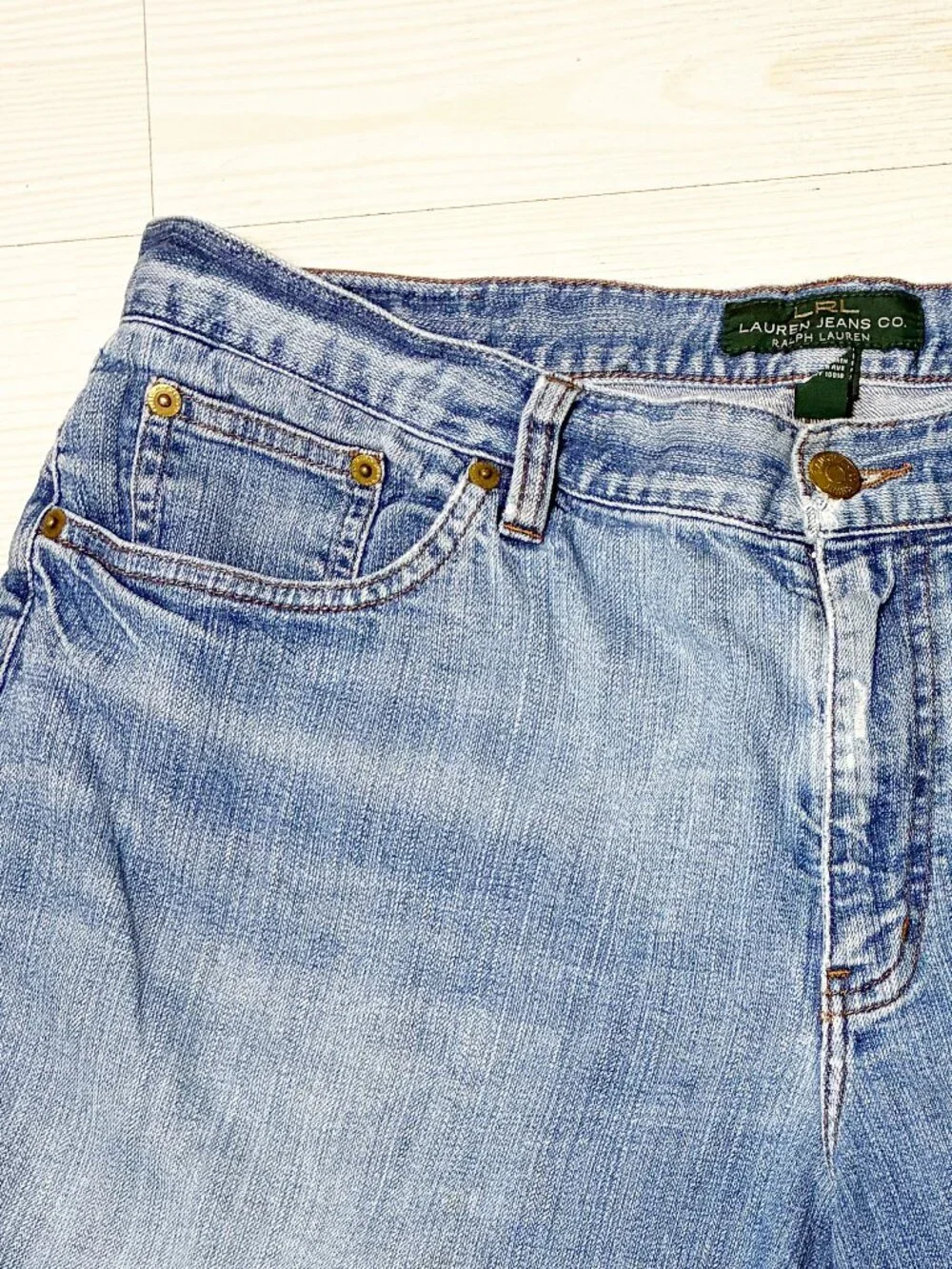 Lauren Jeans Co. Ralph Y2K Lauren Women's Denim Shorts Medium Wash Stretch S: 12